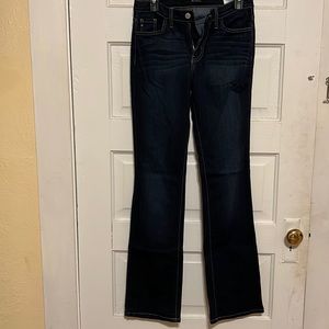 Super cute Womens Kancan size 27 dark wash Style BK1159L Cut#1261.